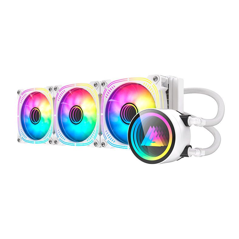 Water Cooler Acegeek Abyss A360, ARGB, 360mm, Branco, AG-ABYSSA360-WH