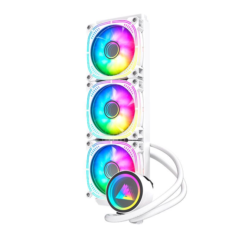 Water Cooler Acegeek Abyss A360, ARGB, 360mm, Branco, AG-ABYSSA360-WH
