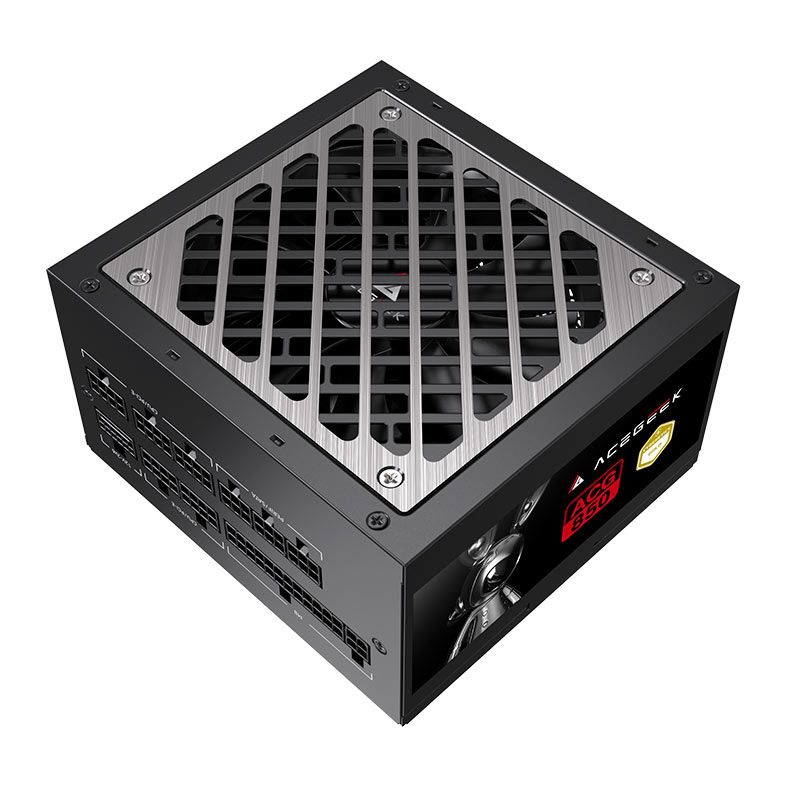 Fonte Acegeek ACG850, 850W, PCIe 5.1, Full-Modular, Cybenetics Gold, Preto, AG-ACG850-BK