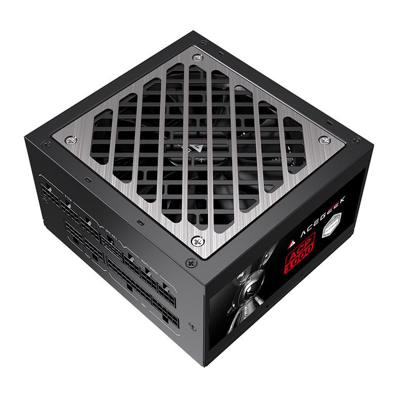 Fonte Acegeek ACP1000, 1000W, PCIe 5.1, Full-Modular, Cybenetics Platinum, Preto, AG-ACP1000-BK