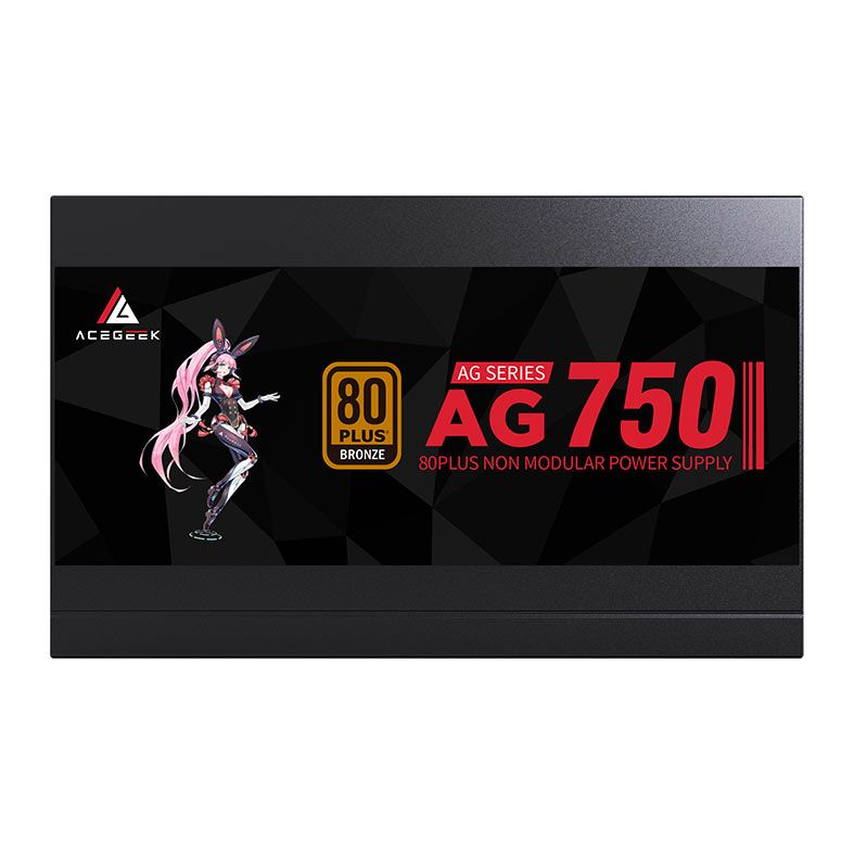 Fonte Acegeek 750, 750W, 80 Plus Bronze, PFC Ativo, AG-AG750-BK