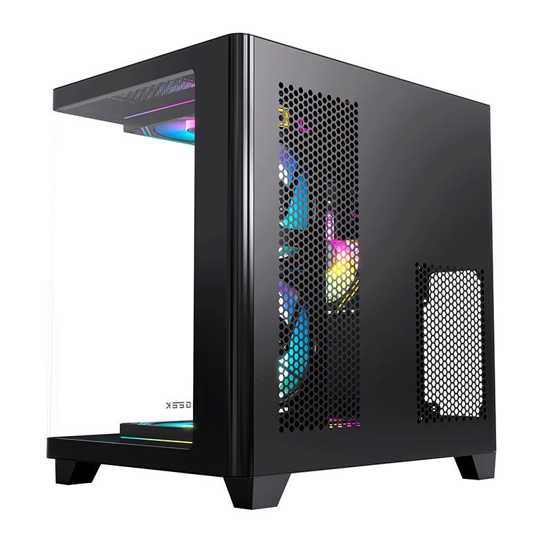 Gabinete Gamer Acegeek Arcane, Mid-Tower, Lateral de Vidro, Preto, AG-ARCANE-BK