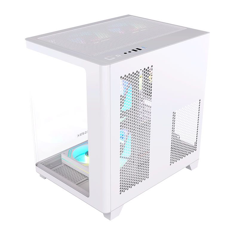 Gabinete Gamer Acegeek Arcane, Mid-Tower, Lateral de Vidro, Branco, AG-ARCANE-WH