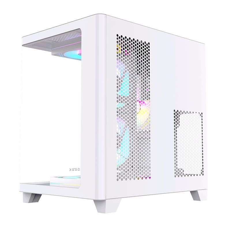 Gabinete Gamer Acegeek Arcane, Mid-Tower, Lateral de Vidro, Branco, AG-ARCANE-WH