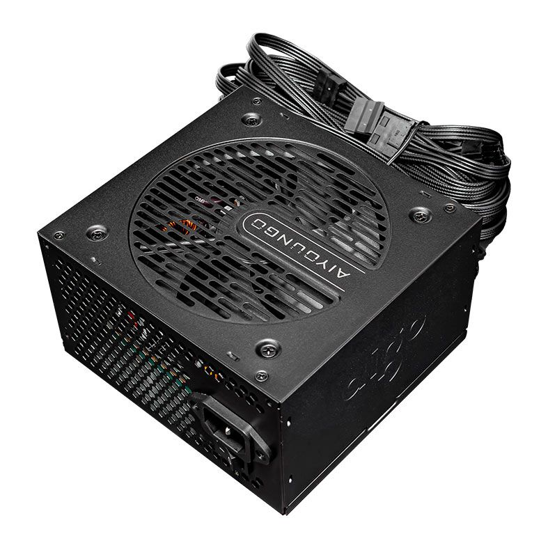 Fonte Aigo Darkflash AT650, 650W, 80 Plus Bronze, Preto, AG-AT650-BK