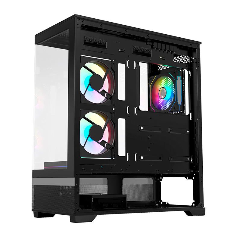 Gabinete Gamer Acegeek Cruiser L460, Mid-Tower, Lateral de Vidro, Preto, AG-CRUISER-L460-BK