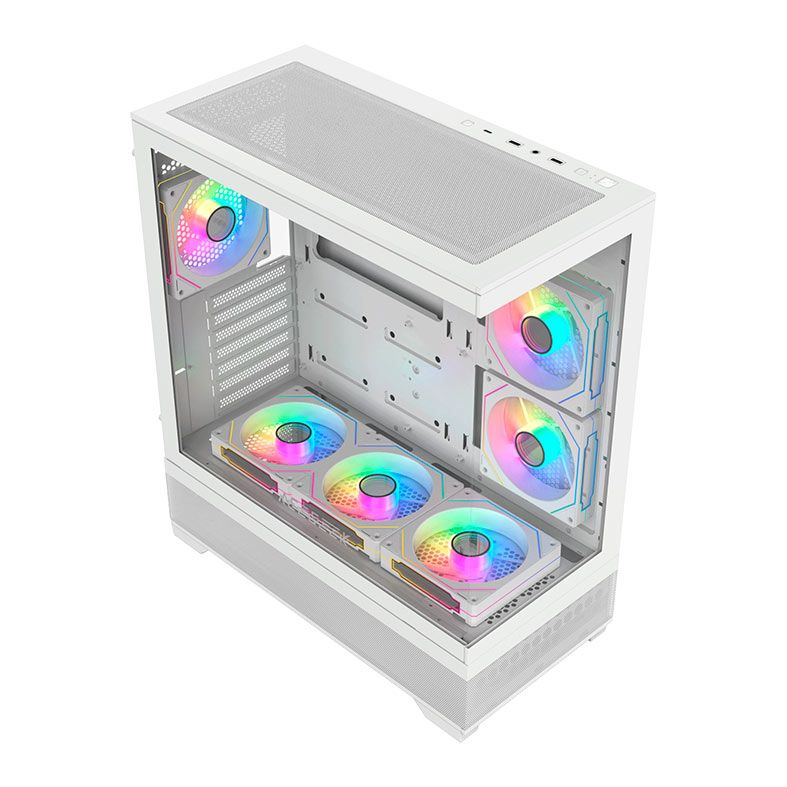 Gabinete Gamer Acegeek Cruiser L460, Mid-Tower, Lateral de Vidro, Branco, AG-CRUISER-L460-WH