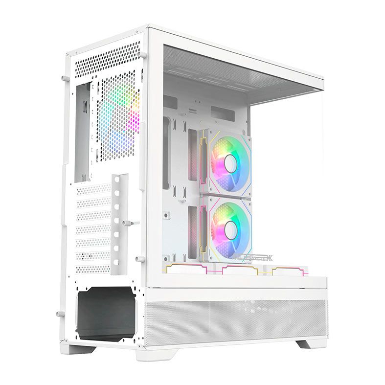 Gabinete Gamer Acegeek Cruiser L460, Mid-Tower, Lateral de Vidro, Branco, AG-CRUISER-L460-WH