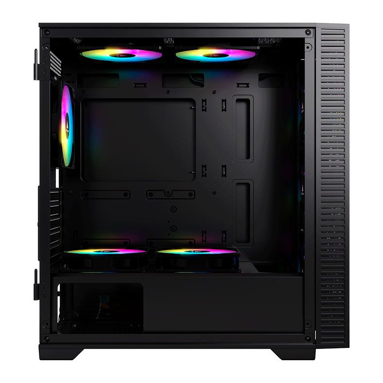 Gabinete Gamer Acegeek Darkfate Mini Mesh, Mid-Tower, Lateral de Vidro, Preto, AG-DARKFATE-MINI-MESH-BK