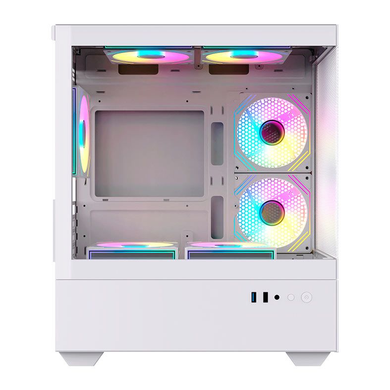 Gabinete Gamer Acegeek Elysium, Mid-Tower, Lateral de Vidro, Branco, AG-ELYSIUM-WH