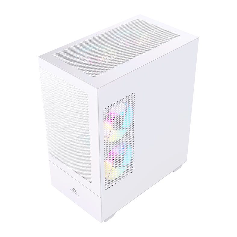 Gabinete Gamer Acegeek Elysium, Mid-Tower, Lateral de Vidro, Branco, AG-ELYSIUM-WH