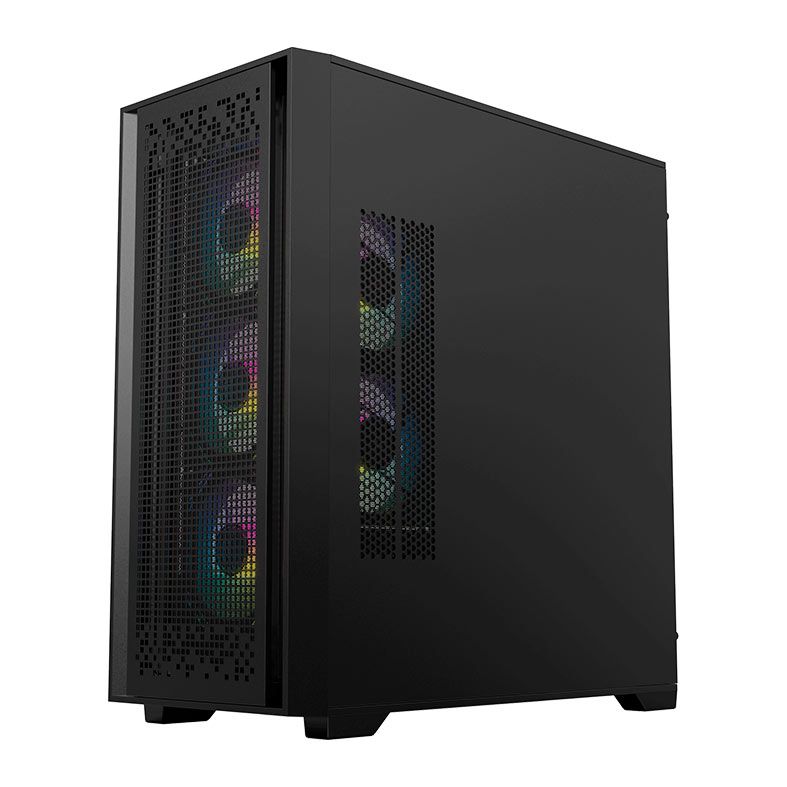 Gabinete Gamer ACegeek Flipped-M, Mid-Tower, Lateral de Vidro, Preto, AG-FLIPPED-M-BK