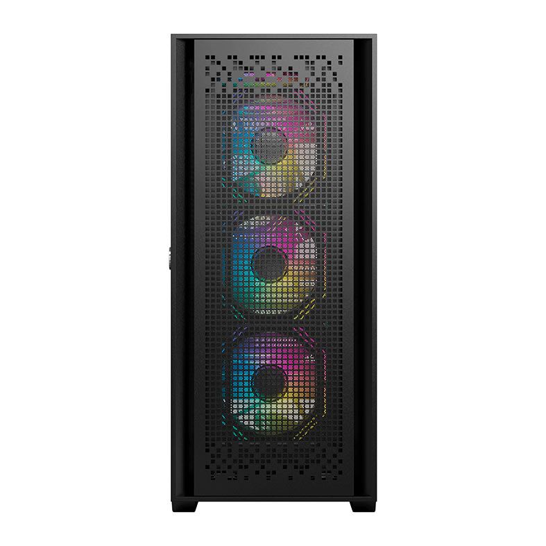 Gabinete Gamer ACegeek Flipped-M, Mid-Tower, Lateral de Vidro, Preto, AG-FLIPPED-M-BK