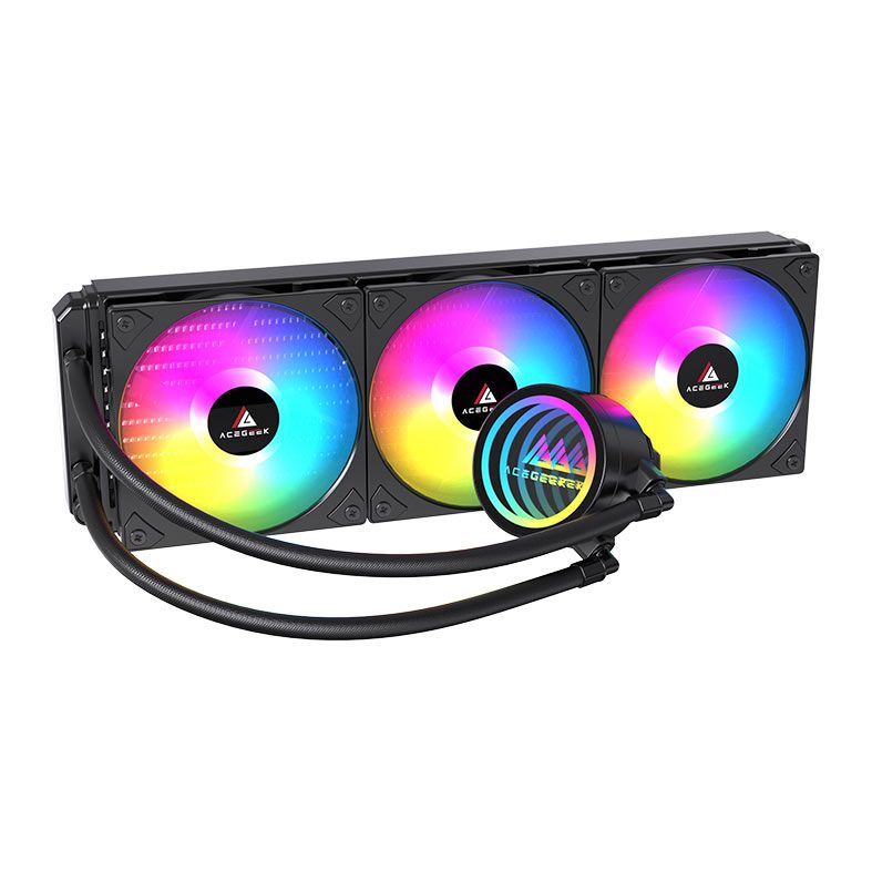Water Cooler Acegeek FrostWorld, ARGB, 360mm, Preto, AG