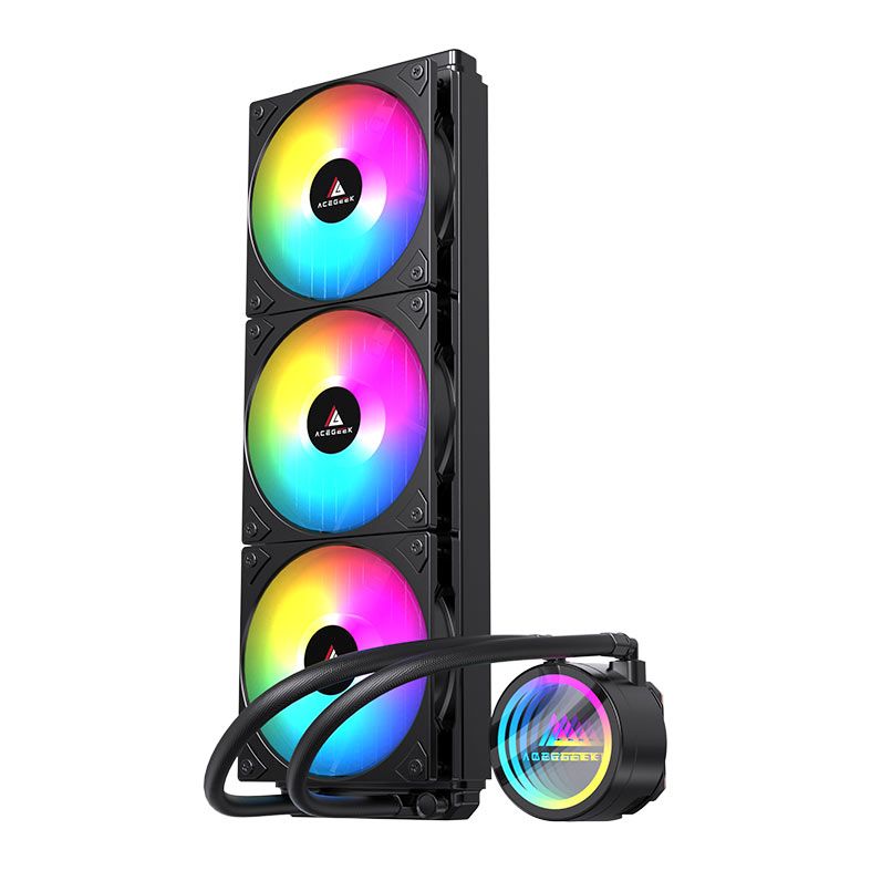 Water Cooler Acegeek FrostWorld, ARGB, 360mm, Preto, AG
