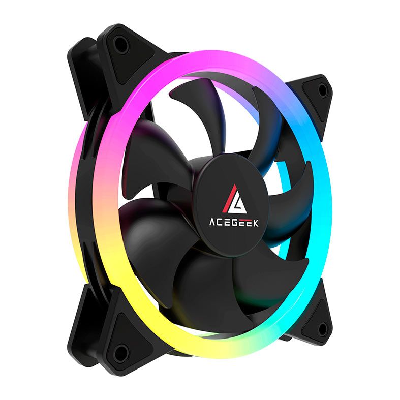 Ventoinha Acegeek Galaxy, 120mm, ARGB, AG-GALAXY-BK