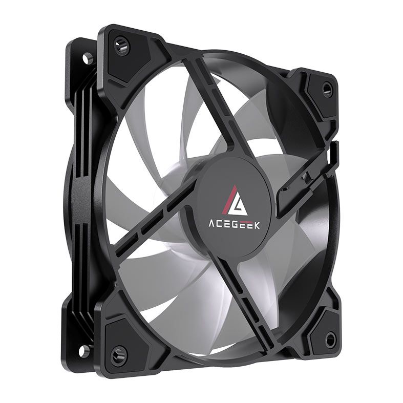 Ventoinha Acegeek Glow, ARGB, 120mm, Preto, AG-GLOW-BK