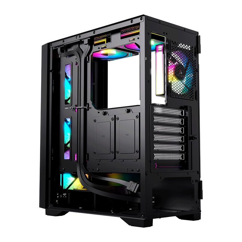 Gabinete Gamer Acegeek Guardian D441, Mid-Tower, Lateral de Vidro, Preto, AG-GUARDIAN-D441-BK