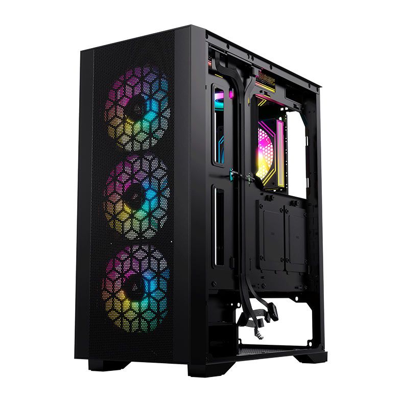 Gabinete Gamer Acegeek Guardian D441, Mid-Tower, Lateral de Vidro, Preto, AG-GUARDIAN-D441-BK