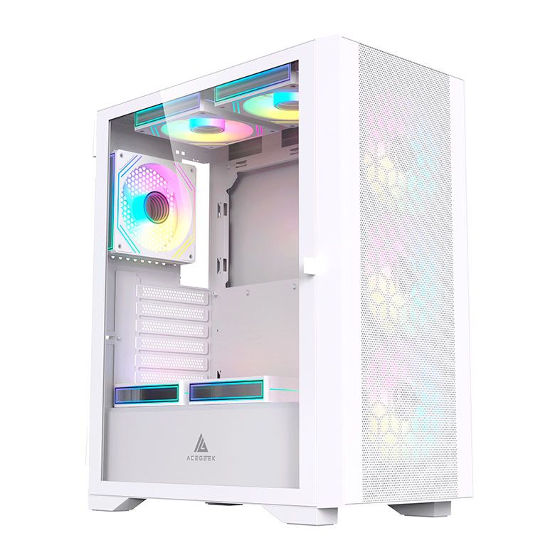 GabineteGamerAcegeekGuardianD441,Mid-Tower,LateraldeVidro,Branco,AG-GUARDIAN-D441-WH