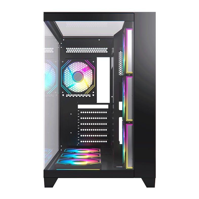 Gabinete Gamer Acegeek Horizon, Mid-Tower, Lateral de Vidro, Preto, AG-HORIZON-BK