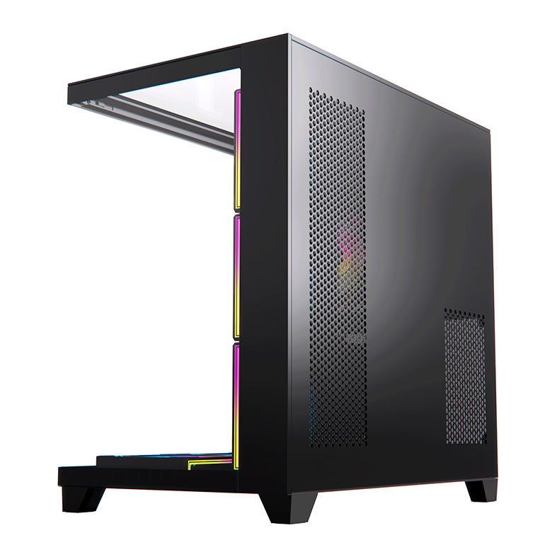 Gabinete Gamer Acegeek Horizon, Mid-Tower, Lateral de Vidro, Preto, AG-HORIZON-BK