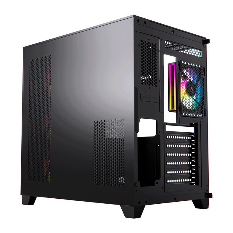 Gabinete Gamer Acegeek Horizon, Mid-Tower, Lateral de Vidro, Preto, AG-HORIZON-BK