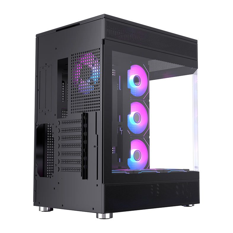 Gabinete Gamer Acegeek Icecube, Mid-Tower, Lateral de Vidro, Preto, AG-ICECUBE-BK