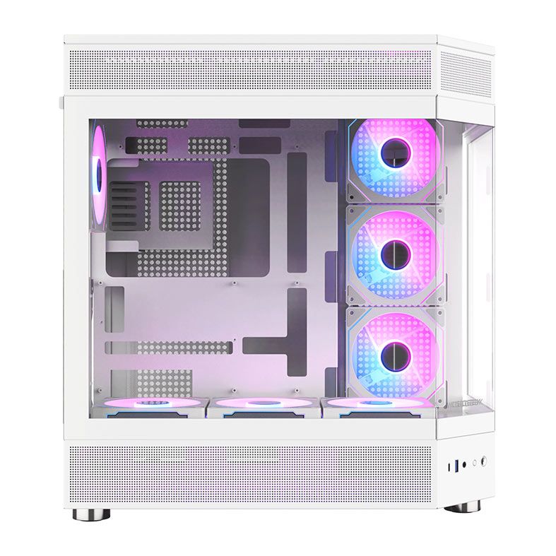 Gabinete Gamer Acegeek Icecube, Mid-Tower, Lateral de Vidro, Branco, AG-ICECUBE-WH