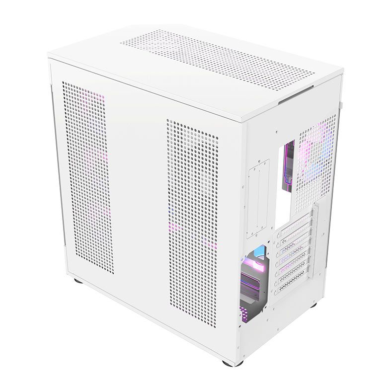Gabinete Gamer Acegeek Icecube, Mid-Tower, Lateral de Vidro, Branco, AG-ICECUBE-WH