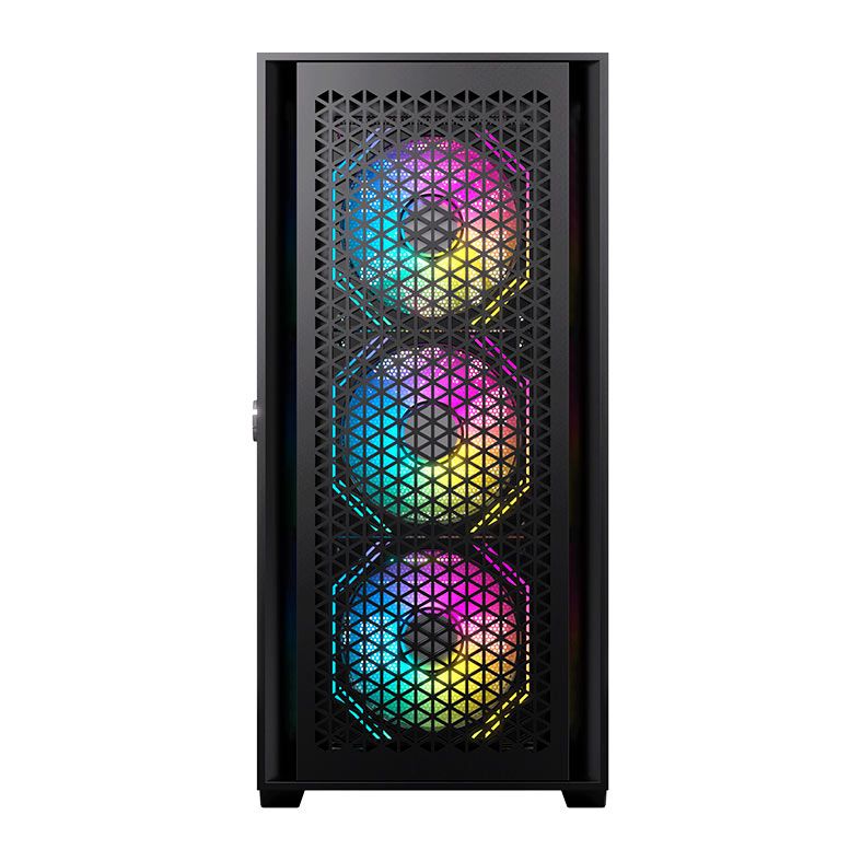 Gabinete Gamer Acegeek Iliad Mini, Mid-Tower, Lateral de Vidro, Preto, AG-ILIAD-MINI-BK