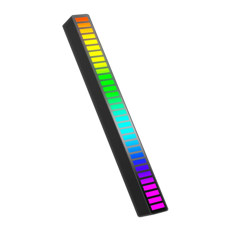 Barra de luzes de nivel para Musica Acegeek Light, RGB, Black, AG-LIGHT-BK