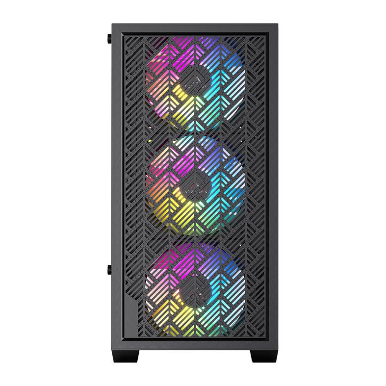 Gabinete Gamer Acegeek Matrix, Mini-Tower, Lateral de Vidro, Preto, AG-MATRIX-BK