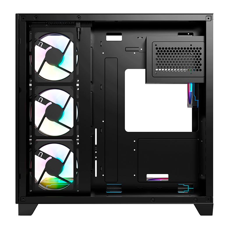 Gabinete Gamer Acegeek Mercury R425, Mid-Tower, Lateral de Vidro, Preto, AG-MERCURY-R425-BK