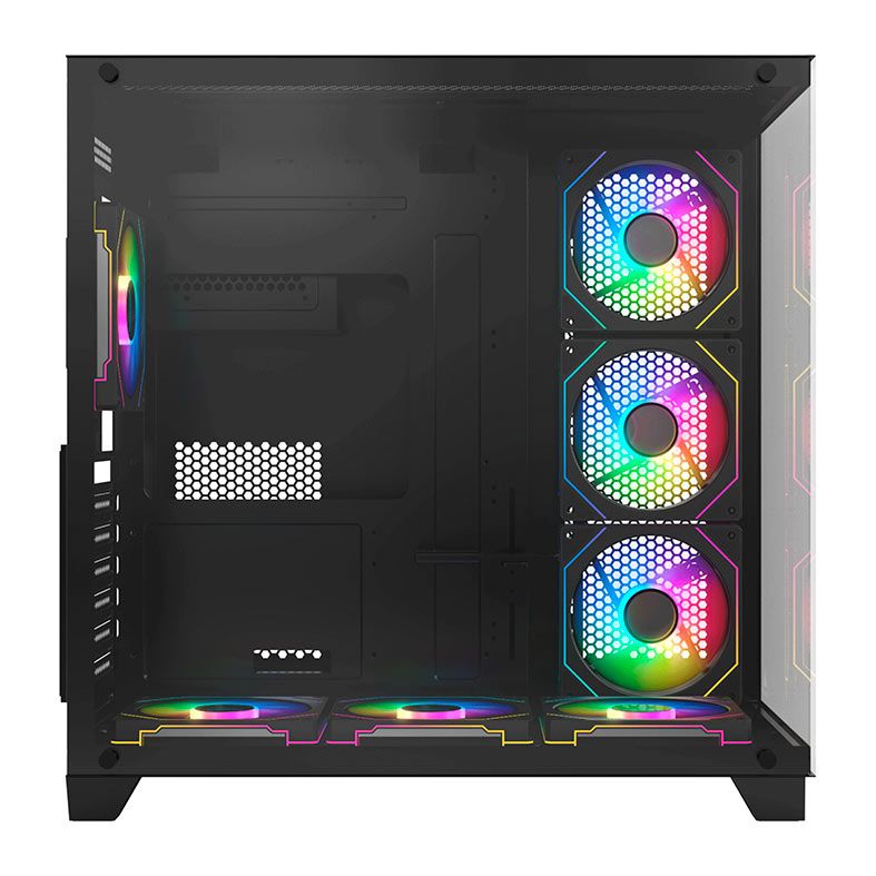 Gabinete Gamer Acegeek Mercury R425, Mid-Tower, Lateral de Vidro, Preto, AG-MERCURY-R425-BK