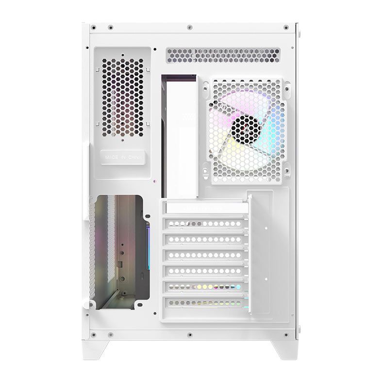 Gabinete Gamer Acegeek Mercury R425 Pro, ARGB, Mid-Tower, Lateral de Vidro, Com 7 Fans, Branco, AG-MERCURY-R425-PRO-WH