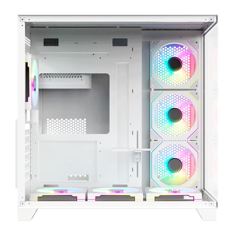 Gabinete Gamer Acegeek Mercury R425, Mid-Tower, Lateral de Vidro, Branco, AG-MERCURY-R425-WH