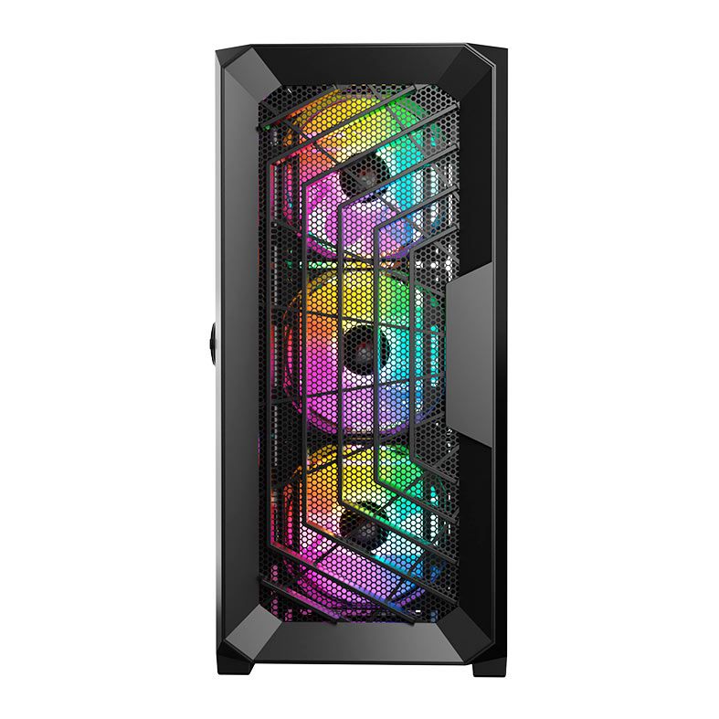 Gabinete Gamer Acegeek Navigator A410 Mesh, Mid-Tower, Lateral de Vidro, Preto, AG-NAVIGATOR-A410-BK