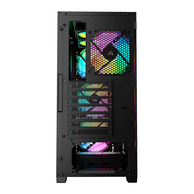 Gabinete Gamer Acegeek Navigator A410 Mesh, Mid-Tower, Lateral de Vidro, Preto, AG-NAVIGATOR-A410-BK