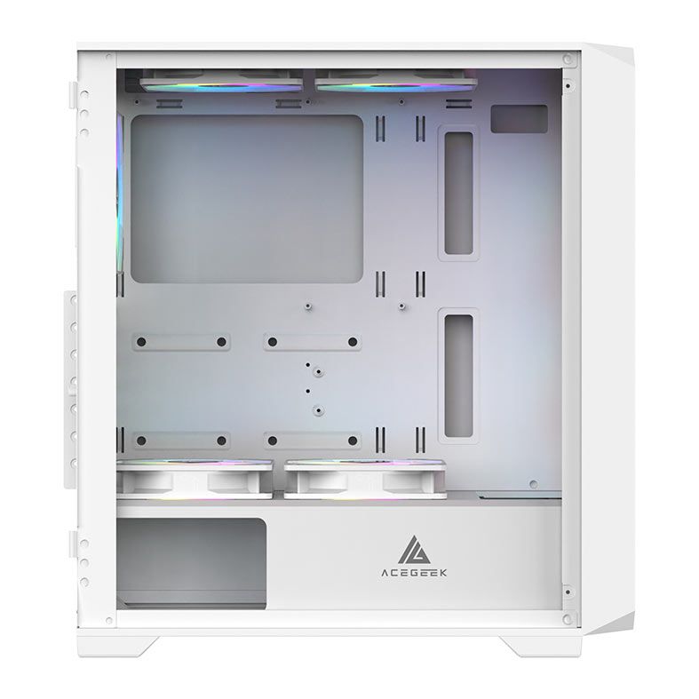 Gabinete Gamer Acegeek Navigator A410, Mid-Tower, Lateral de Vidro, Branco, AG-NAVIGATOR-A410-WH