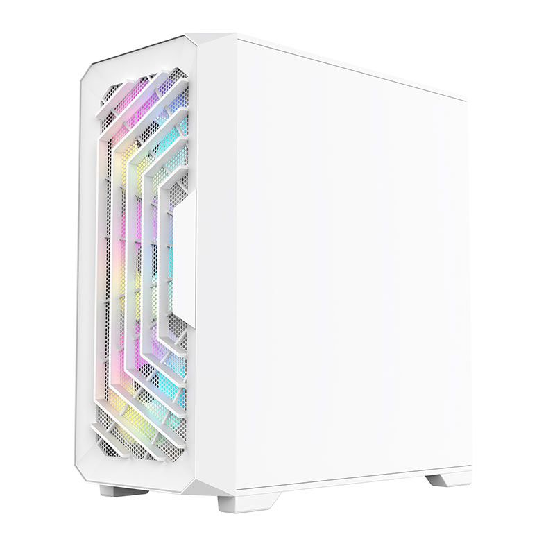 Gabinete Gamer Acegeek Navigator A410, Mid-Tower, Lateral de Vidro, Branco, AG-NAVIGATOR-A410-WH