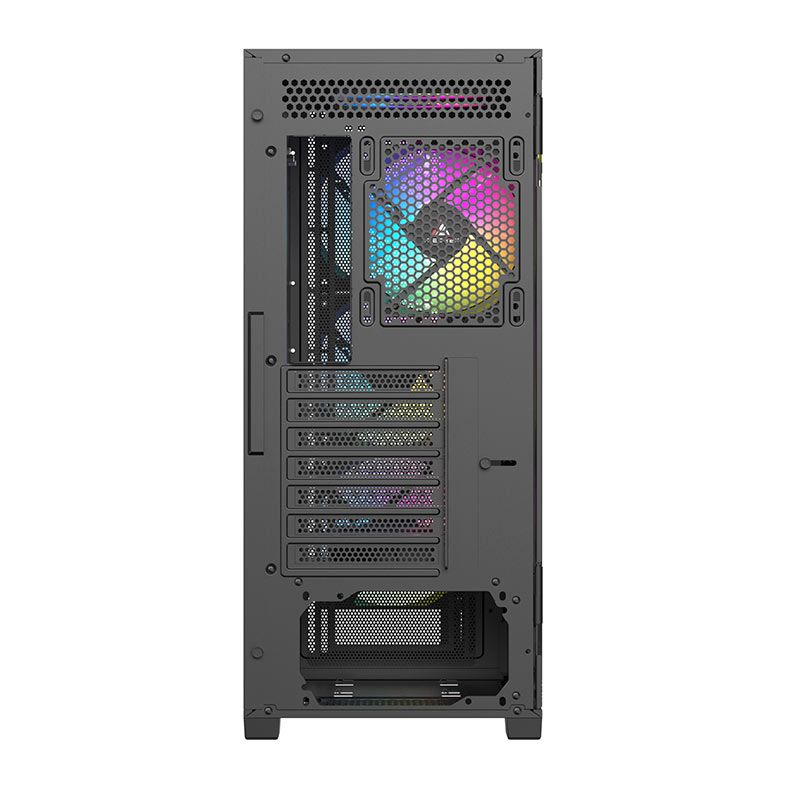Gabinete Gamer Acegeek Neo C412 Glass, Mid-Tower, Lateral de Vidro, Preto, AG-NEO-C412-BK
