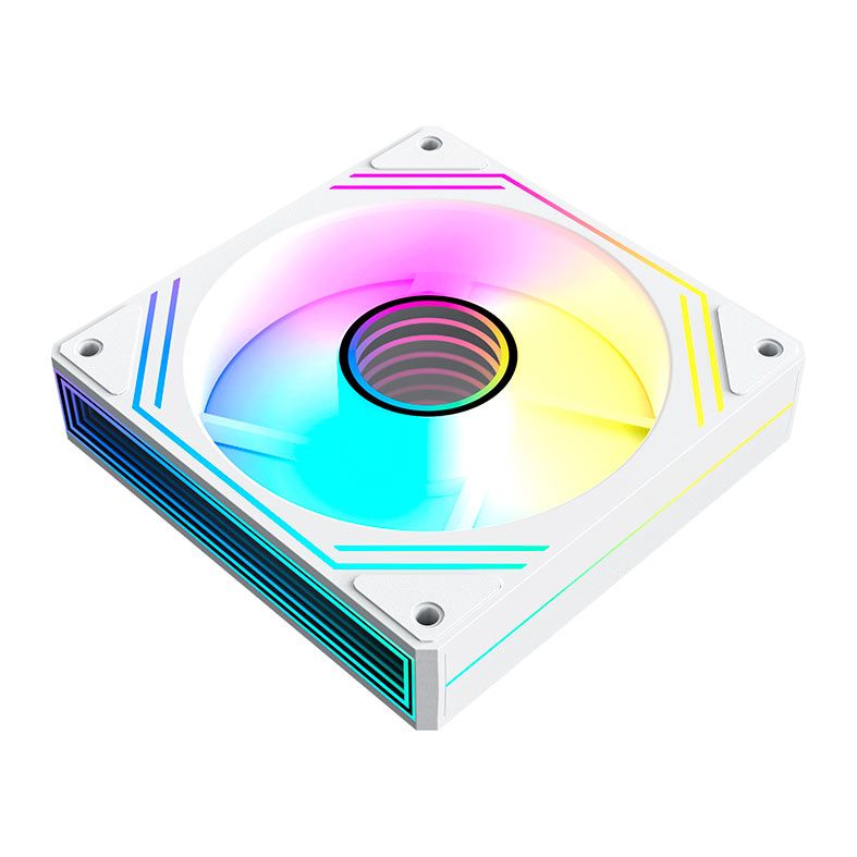 Kit Ventoinhas Acegeek Neon, ARGB, 3x120mm, Branco, AG-NEON3X1-WH