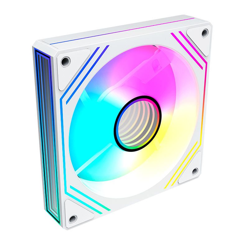 Kit Ventoinhas Acegeek Neon, ARGB, 3x120mm, Branco, AG-NEON3X1-WH