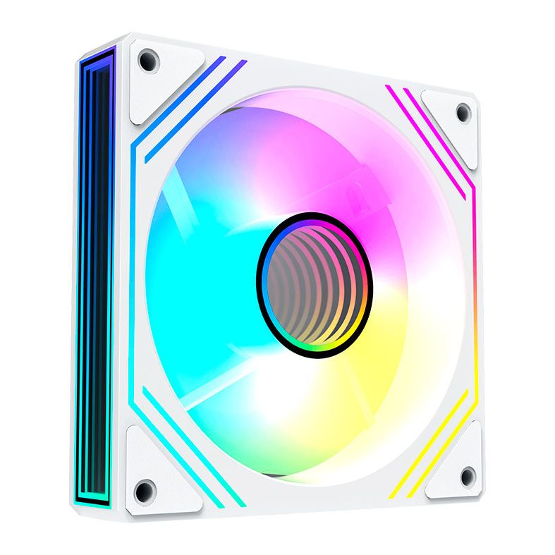 Kit Ventoinhas Acegeek Neon, ARGB, 5x120mm, Branco, AG-NEON5X1-WH