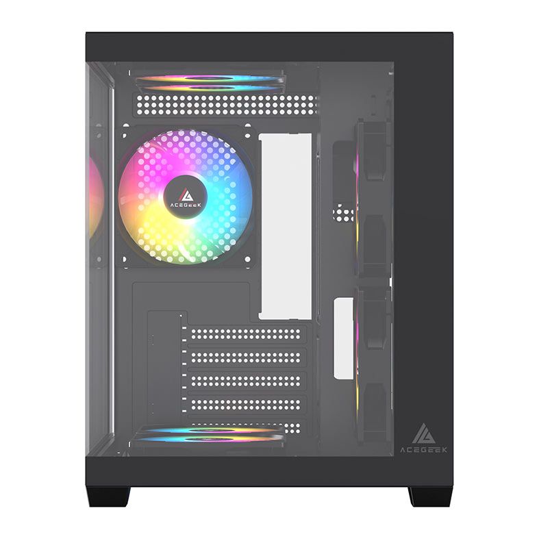 Gabinete Gamer Acegeek Neptune, Mid-Tower, Lateral de Vidro, Preto, AG-NEPTUNE-BK