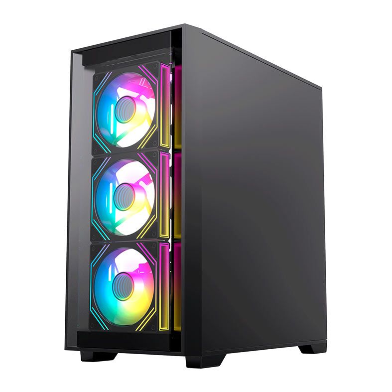 Gabinete Gamer Acegeek Odyssey Mini, Mid-Tower, Lateral de Vidro, Preto, AG-ODYSSEY-MINI-BK