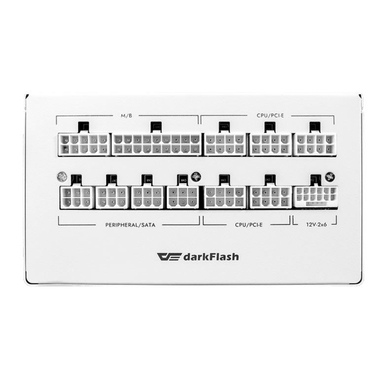 Fonte Aigo Darkflash PMT650A3, 650W, Full-Modular, 80 Plus Gold, Branco, AG-PMT650A3-WH