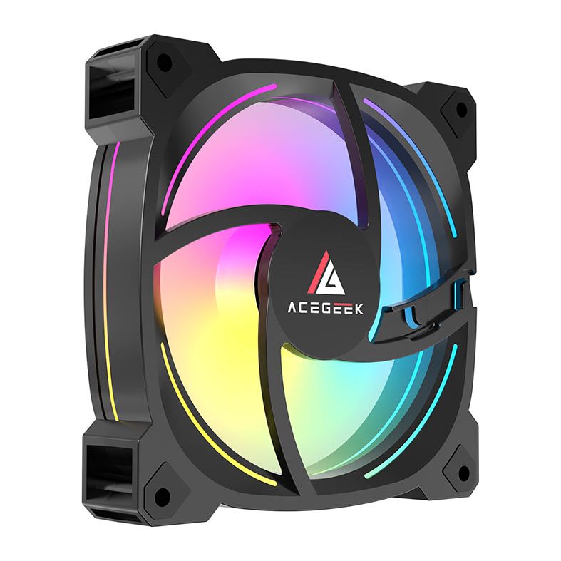Ventoinha Acegeek Prime, 120mm, ARGB, Preto, AG-PRIME-BK