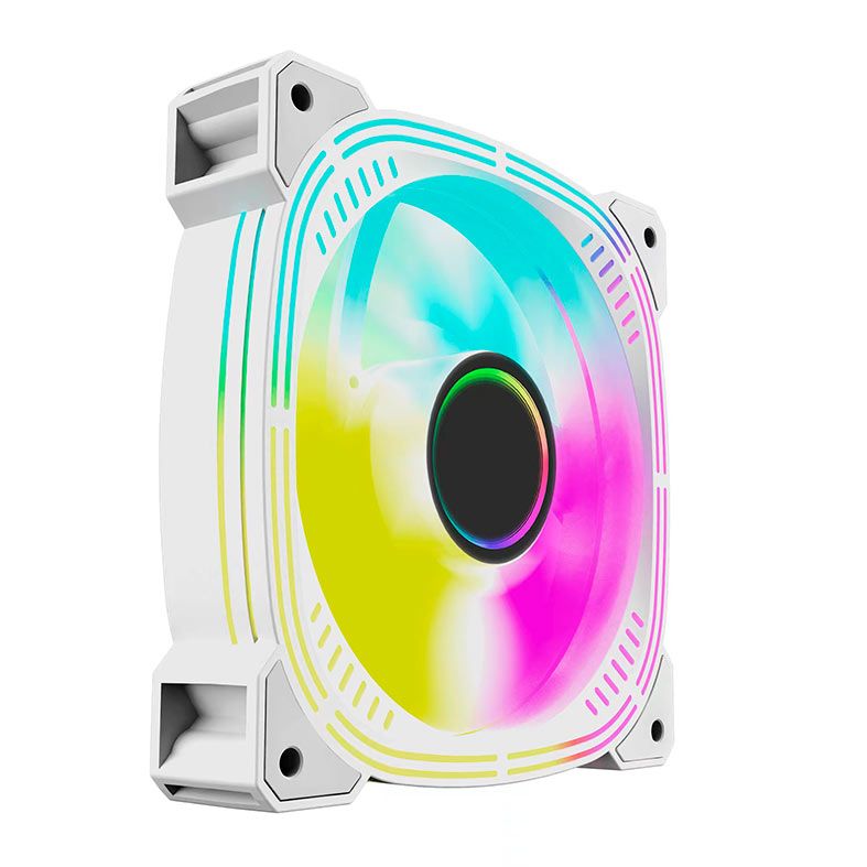 Kit Ventoinhas Acegeek Prime, ARGB, 5x120mm, Branco, AG-PRIME5X1-WH